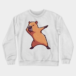 Dabbing Capybara Crewneck Sweatshirt